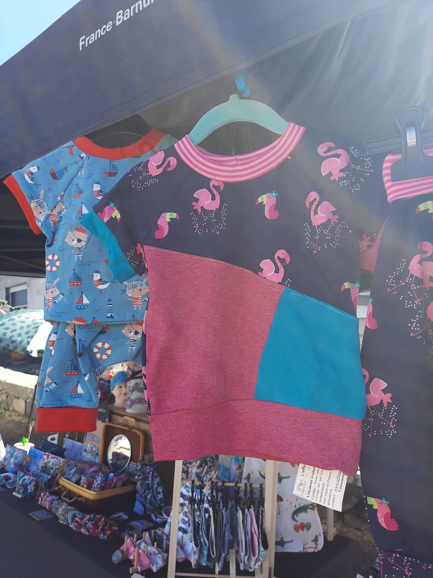 ANDRE le t-shirt évolutif fille 12/36 mois fait main en France, plusieurs coloris